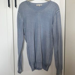 Reiss men’s long sleeve baby blue shirt